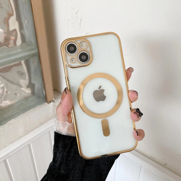 İphone 13 Magsafe Uyumlu Parlak Lazer Telefon Kılıfı ürün görseli