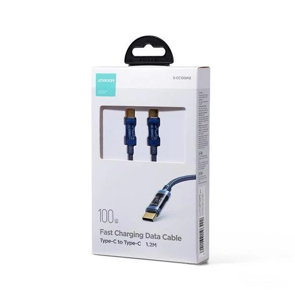Joyroom Type-C to Type-C Transparent Data Kablosu  100W - 4