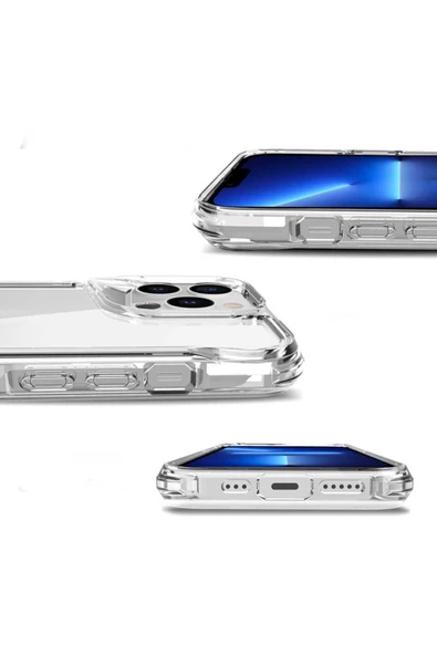 İphone 14 Pro Max T-Max Şeffaf Silikon Telefon Kılıfı - 5