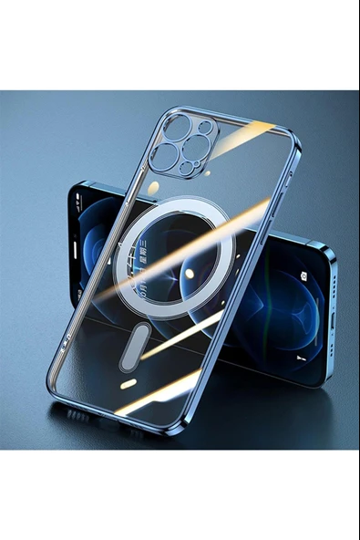 İphone 14 Pro Max Magsafe Uyumlu Parlak Lazer Kapak