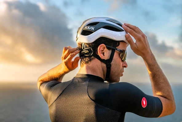 Kask Elemento Yol Bisiklet Kaskı Beyaz Large - Resim 6