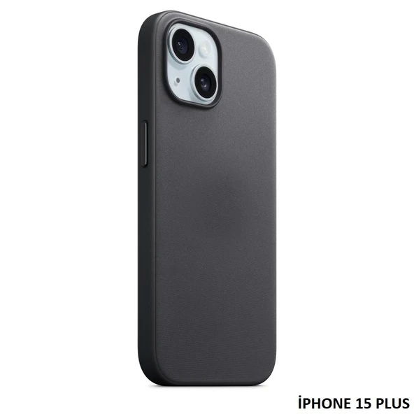 iPhone 15 Plus için MagSafe özellikli Mikro Dokuma Kılıf - Resim 5