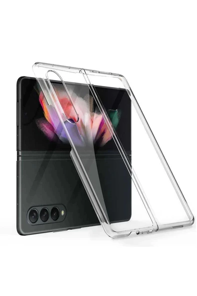 Samsung Z Fold 5 2 Parçalı Şeffaf Kılıf