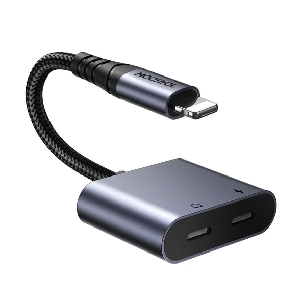 Joyroom Arama Destekli Audio Adapter Lightning - Dual Lightning ürün görseli