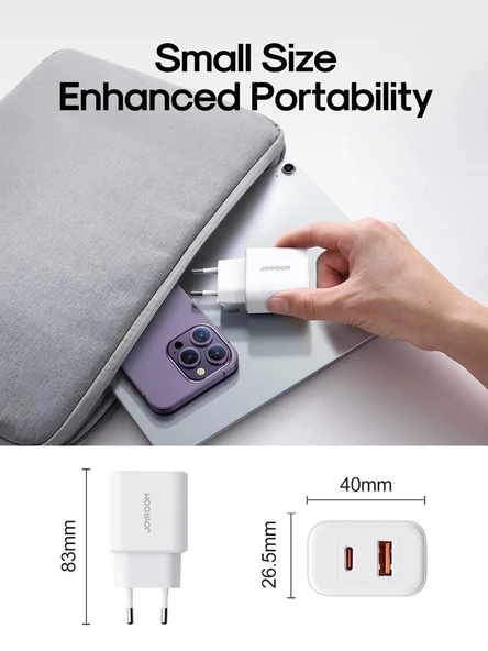 Joyroom 20W Pd 2 Port Şarj Aleti - 2