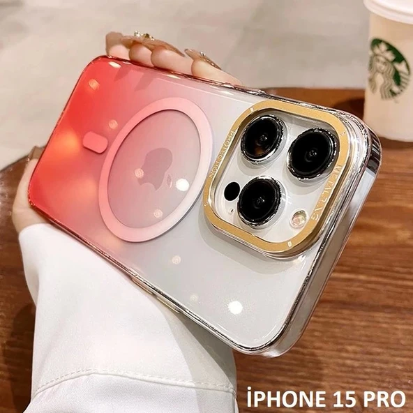 İphone 15 Pro Pixel Sert Magsafe Uyumlu Telefon Kılıfı - Resim 2