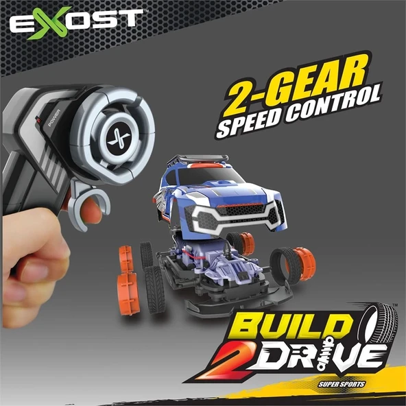 Silverlit Exost Build 2 Drive Kumandalı Yarış Aracı Kiti Mavi - 2