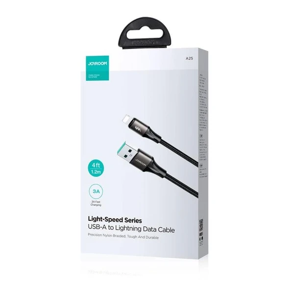 Joyroom Usb-Lighting Metal Hızlı Şarj Ve Data Kablo 3 Amper 2 Metre - 4