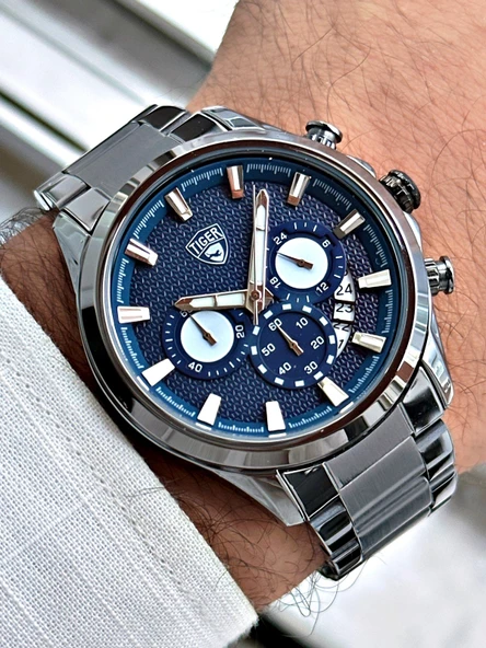 TI-618F TIGER ÇELİK ERKEK SAATİ ürün görseli