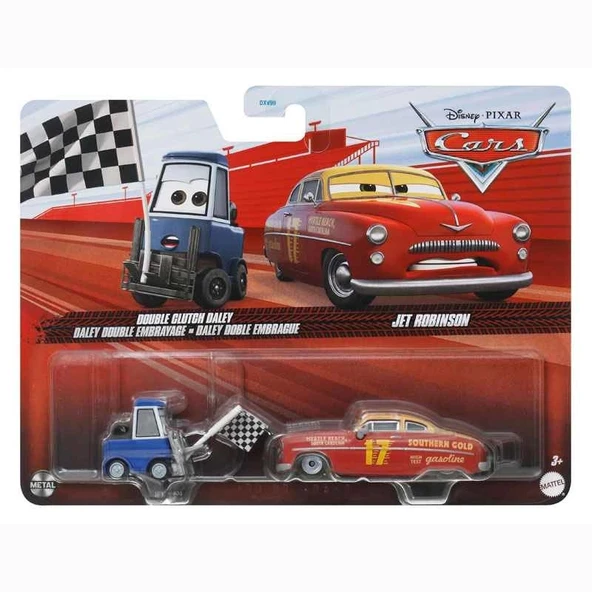 Disney Cars Ikili Karakter Araçlar Double Clutch Daley-Jet Robinson DXV99 / HTX17 ürün görseli