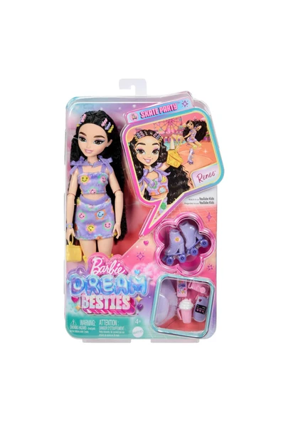 BARBiE RENEE DREAM BESTIES PATEN PARTİSİ MALIBU BEBEK VE AKSESUARLARI JFX96 JFX99 ürün görseli 1