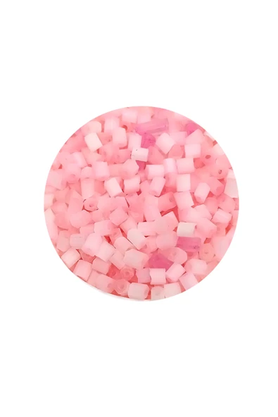Kesme Cam Boncuk 2mm - 20 Gram - Şeker Pembe -BNC350 - 2
