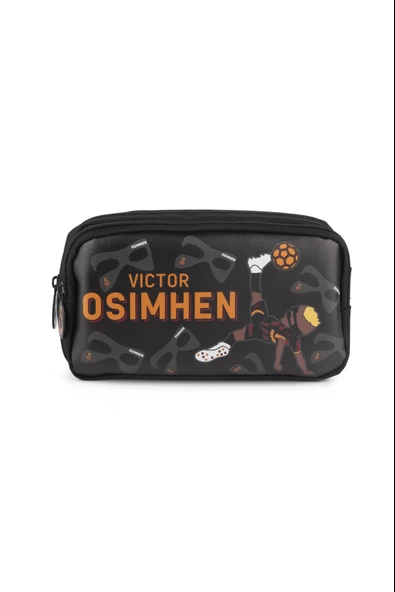 Galatasaray Lisanslı Victor OsmHen Parçalı Suni Deri Okul Sırt Çanta Seti 4 Lü Çanta Seti - Resim 8