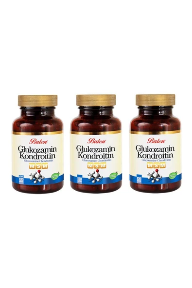 Balen Glukozamin Kondroitin MSM 970 mg 120 Kapsül 3'lü