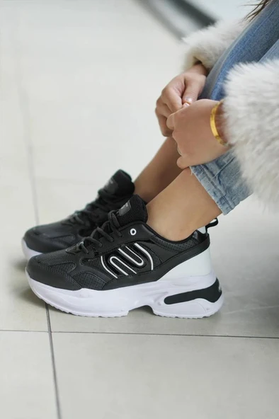 Papuçcity Slzr 03290 Kadın Yüksek Taban Günlük Spor Ayakkabı - 5