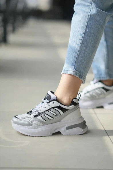 Papuçcity Slzr 03290 Kadın Yüksek Taban Günlük Spor Ayakkabı - 2