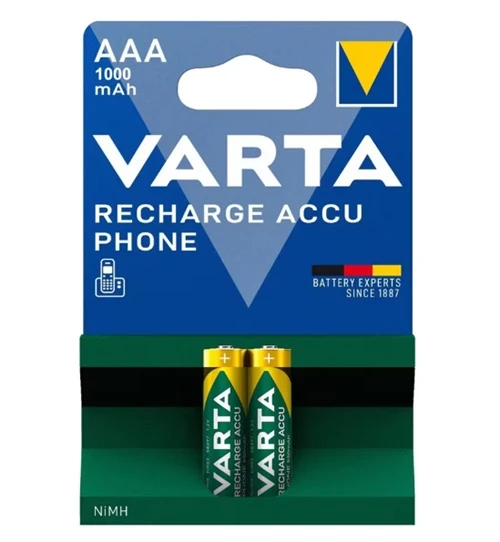 Varta Şarj Edilebilir İnce Pil AAA 1000Mah 2Li