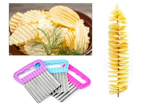 Chips Chopper Şekilli Sebze ve Meyve Dilimleyici - 3
