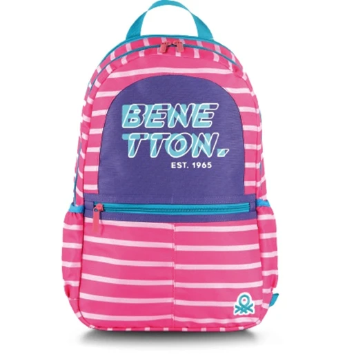 Benetton Sırt Çantası Pembe Kod:03752 Okul Çantası Lisanslı Orijinal