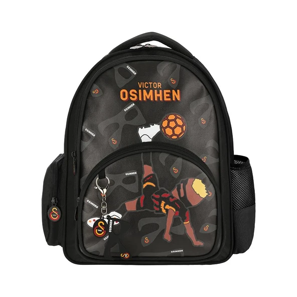 Galatasaray Lisanslı Victor OsmHen Parçalı Suni Deri Okul Sırt Çanta Seti 4 Lü Çanta Seti - Resim 2