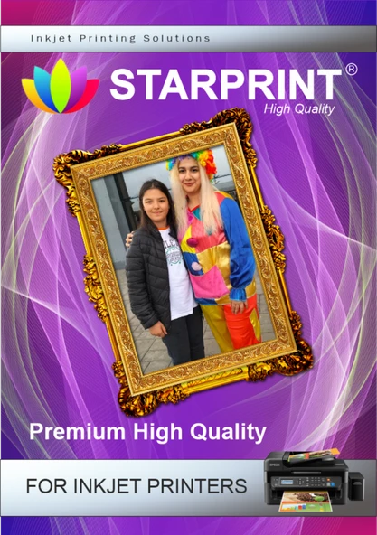 Starprint 20 Adet 150gsm A4 Yapışkanlı Parlak Fotoğraf Kağıdı - inkjet yazıcılar için - 2