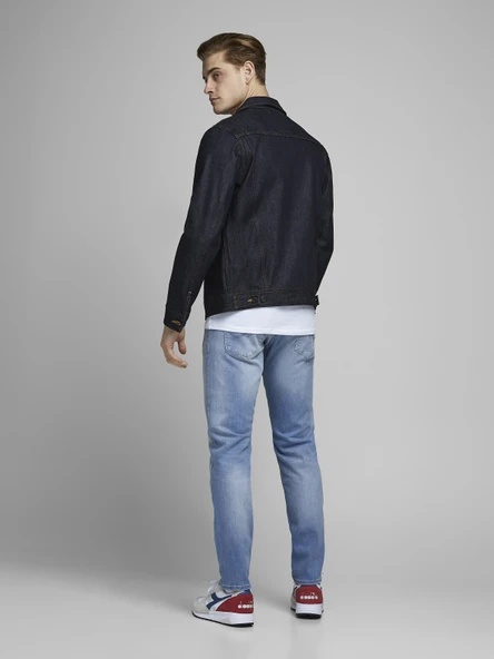 JACK JONES Clark Model Erkek Rahat Kesim Kot Pantolon 12173962 - 5