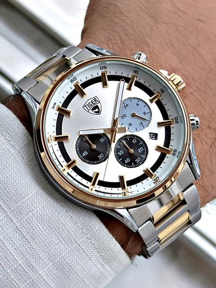 TI-615B TIGER ÇELİK ERKEK SAATİ ürün görseli