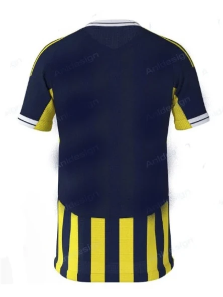 Fenerbahçe F01288 Çocuk İç Saha Çubuklu Forma 2025-2026 - Resim 2