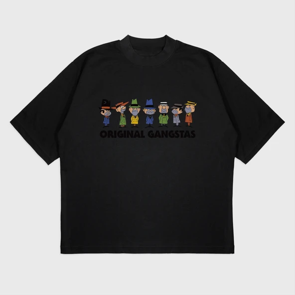 Oversize 'the ant hill mob' Baskılı T-Shırt - Resim 4