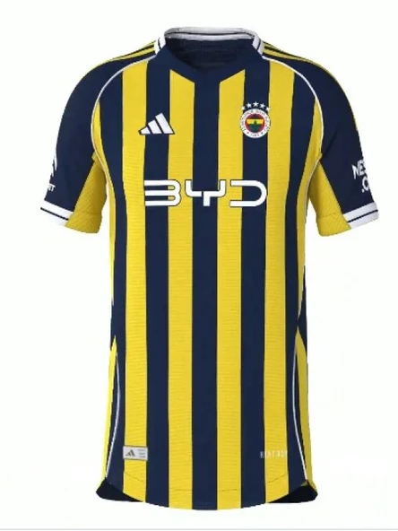 Fenerbahçe F01288 Çocuk İç Saha Çubuklu Forma 2025-2026