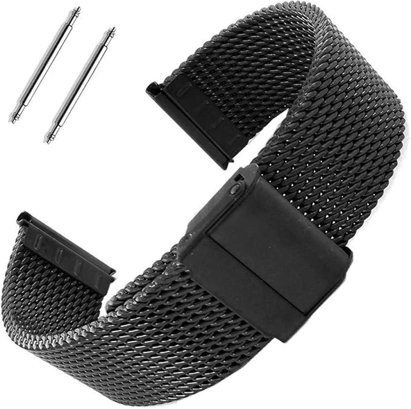 Yüksek Kalite Paslanmaz Çelik Hasır Örgü Hasır Çelik Saat Kordonu 20 mm - 2
