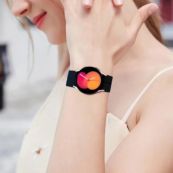 Samsung Galaxy Watch 4/5/6 Serisi Yeni Manyetik Klipsli Silikon Saat Kordonu - 6