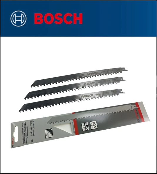 3 Adet Bosch - Tilki Kuyruğu Bıçağı S 1211 K - 3 Buz ve Kemik Kesme 2608652900 3'Lü Paket
