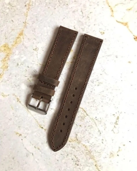 20 mm Renkli Üst Kalite İşçilik Spor Tasarım Hakiki Deri Saat Kordonu Akıllı Saat Kordonu - 8