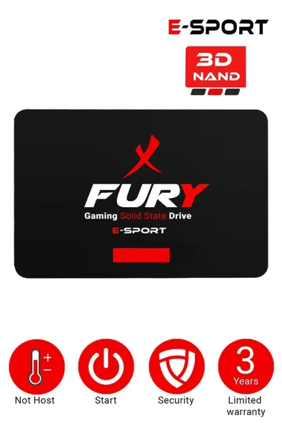 Fury E-Sport ES-512 GB 2.5" 512 GB 550/500 MB/S SATA 3 SSD