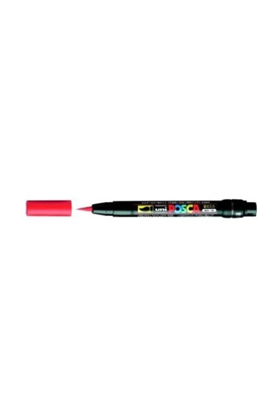 Uni Posca PCF-350 Boyama Markörü 1-10 mm Fırça Uç KIRMIZI