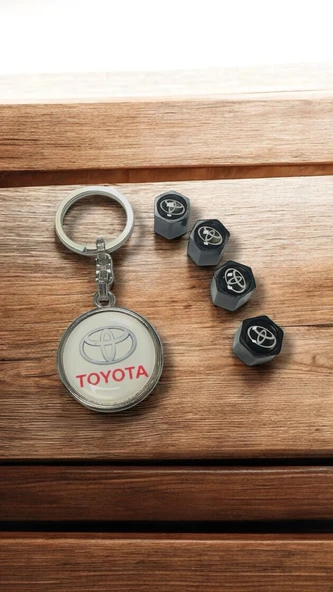 Toyota ile uyumlu 1 adet Damla Anahtar 4 adet sibop Kapağı Plastik ürün görseli