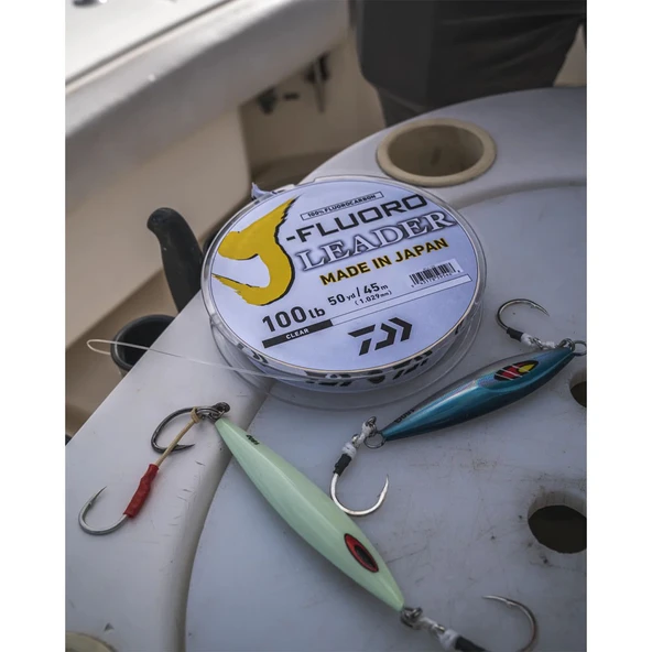 Daiwa J Fluorocarbon Leader Misina  0.393mm - 9.21kg - 100m - 3