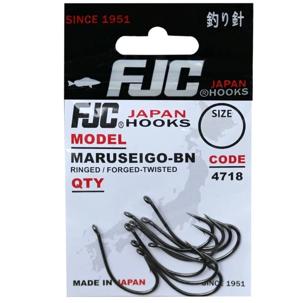 FJC FJC4718 Maruseigo Ringed Black Nickel Olta İğnesi  2 No - 10 Adet - 1