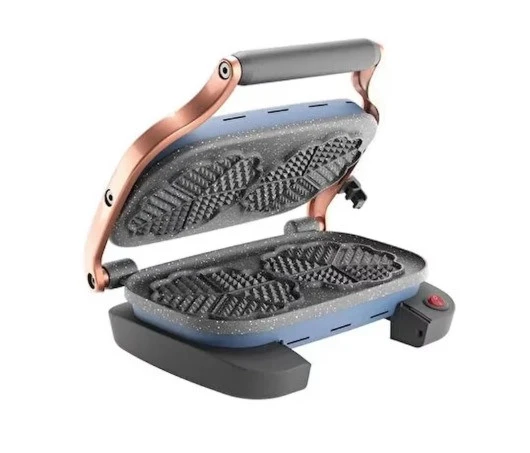 AKSU Vintage Waffle Makinesi İkili Mavi T62W - 2