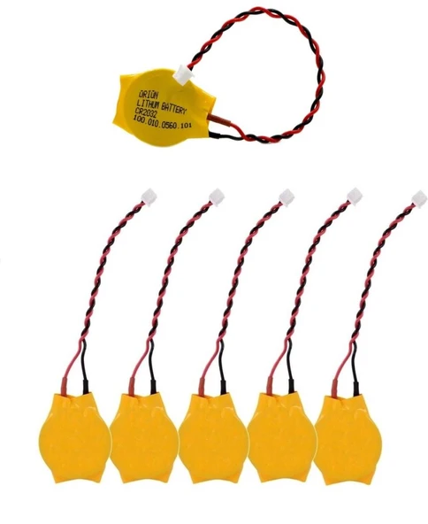 CR2032 3V 2 Kablolu Bios Pili (5'li)