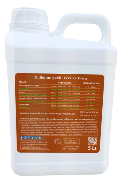 Organik Sıvı Solucan Gübresi 5lt - 3