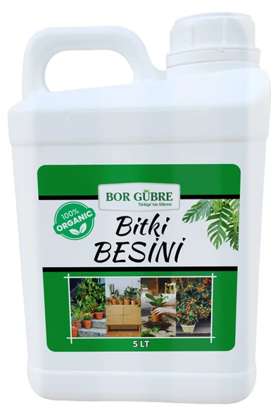 Organik Sıvı Bitki Gübresi 5lt- Yeşil Bitkiler için Vitamin-Yeşil Yapraklı Bitkilere Özel Bitki Besini - 2