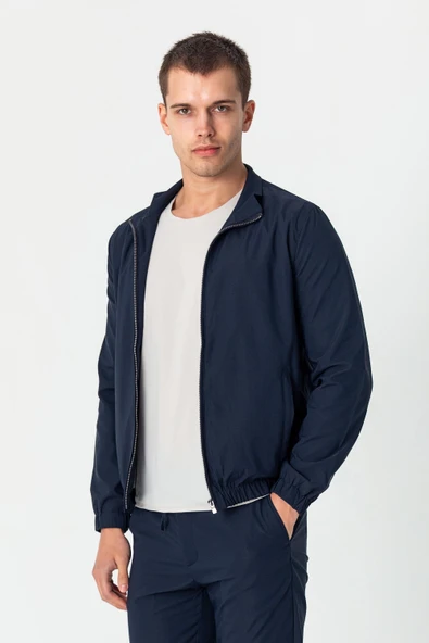 Erkek Rahat Kesim Beli Lastili İçi Astarlı Klasik Baharlık Mont - 11