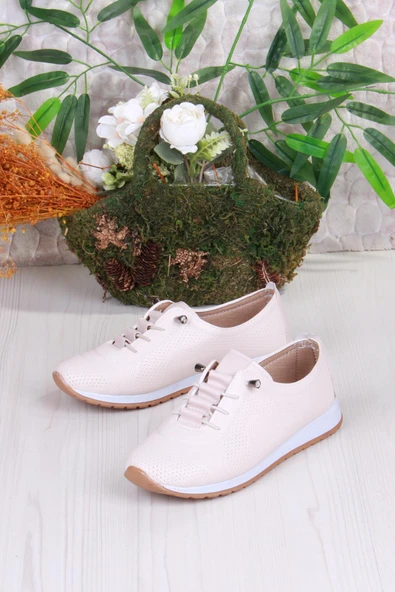 Fort 2035 Lara Comfort Baskı Detaylı Lastik Bağçıklı Kadın Ayakkabı - Resim 9