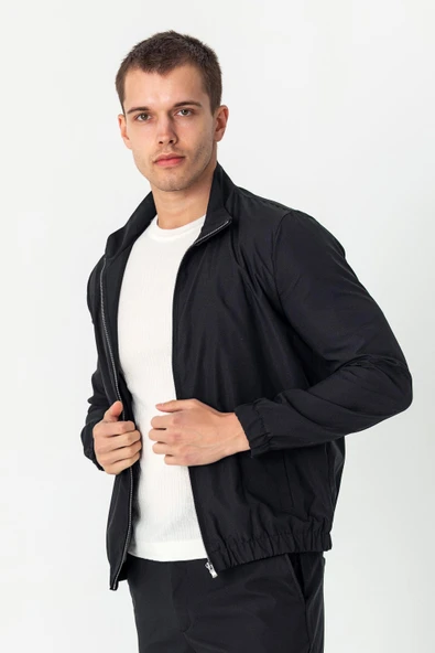 Erkek Rahat Kesim Beli Lastili İçi Astarlı Klasik Baharlık Mont - 3