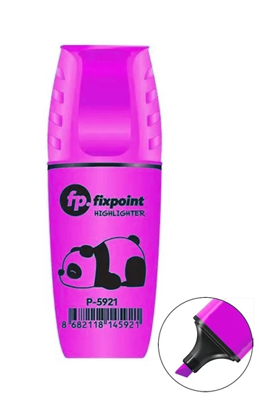 Mini Fosforlu Kalem 6 Renk 1 Paket Fixpoint Minik Küçük Fosforlu İşaret Kalemi 5 mm Canlı Renkler Okul Öğrenci Büro Ofis - 4