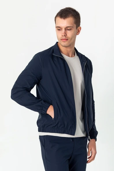 Erkek Rahat Kesim Beli Lastili İçi Astarlı Klasik Baharlık Mont - 12