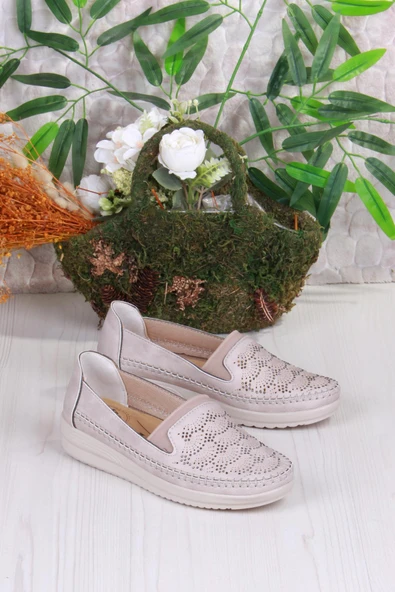 Fort 2036 Lara Comfort Hafif Rahat Baskı Ve Taş Detaylı Kadın Ayakkabı - Resim 8