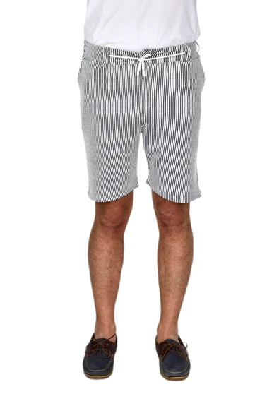 Erkek Çizgili Cepli Likralı Şort BGL-ST04624 - Resim 9
